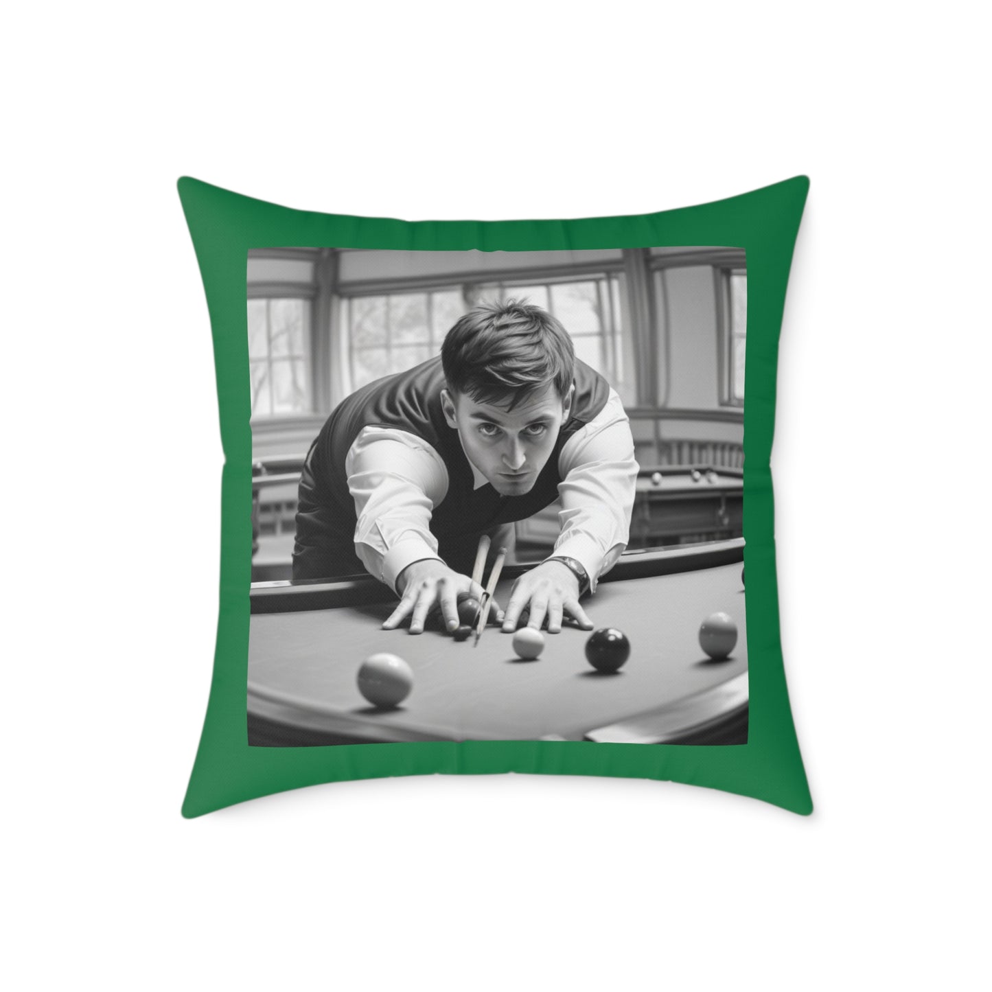 Snooker Square Poly Canvas Pillow