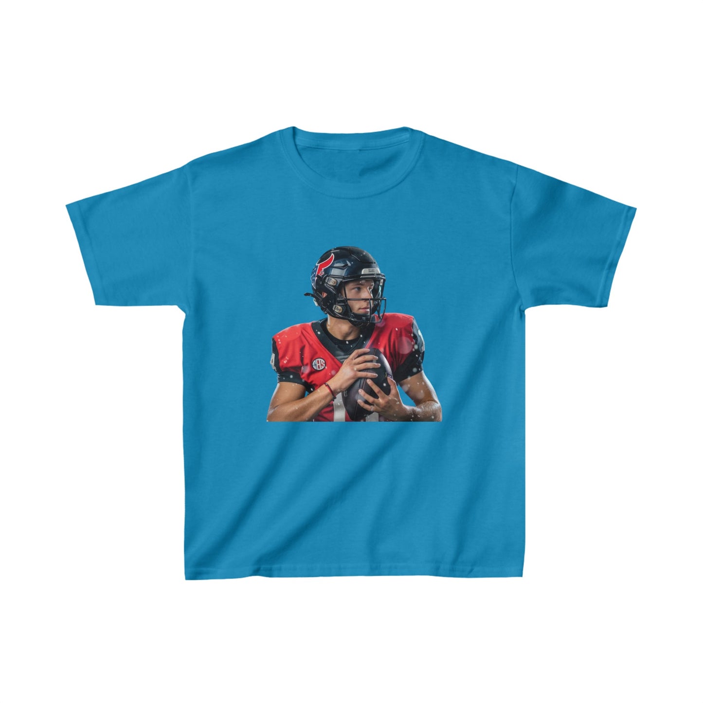 American Football soccer player team football season Kids Tee boys top kids unisex top half player summer unisex clothing team spirit