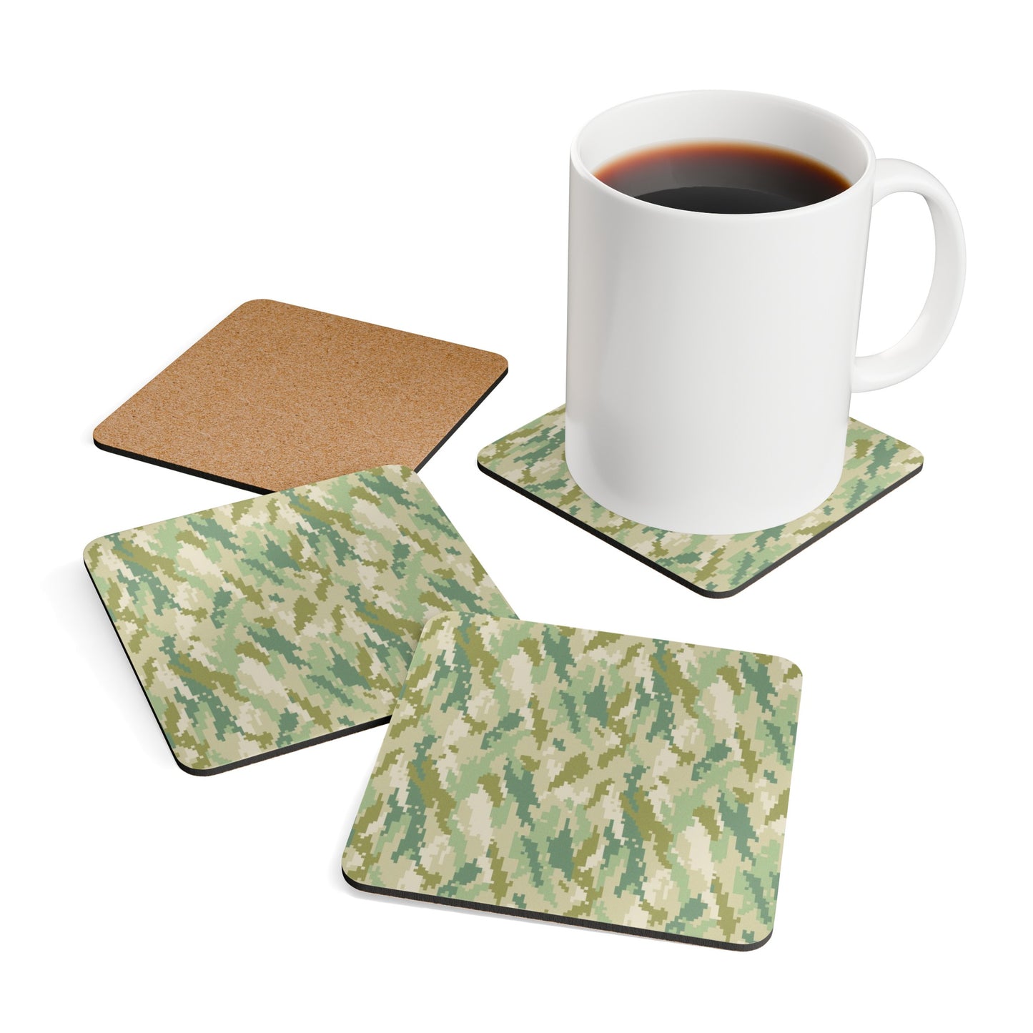 Army Corkwood Coaster Set