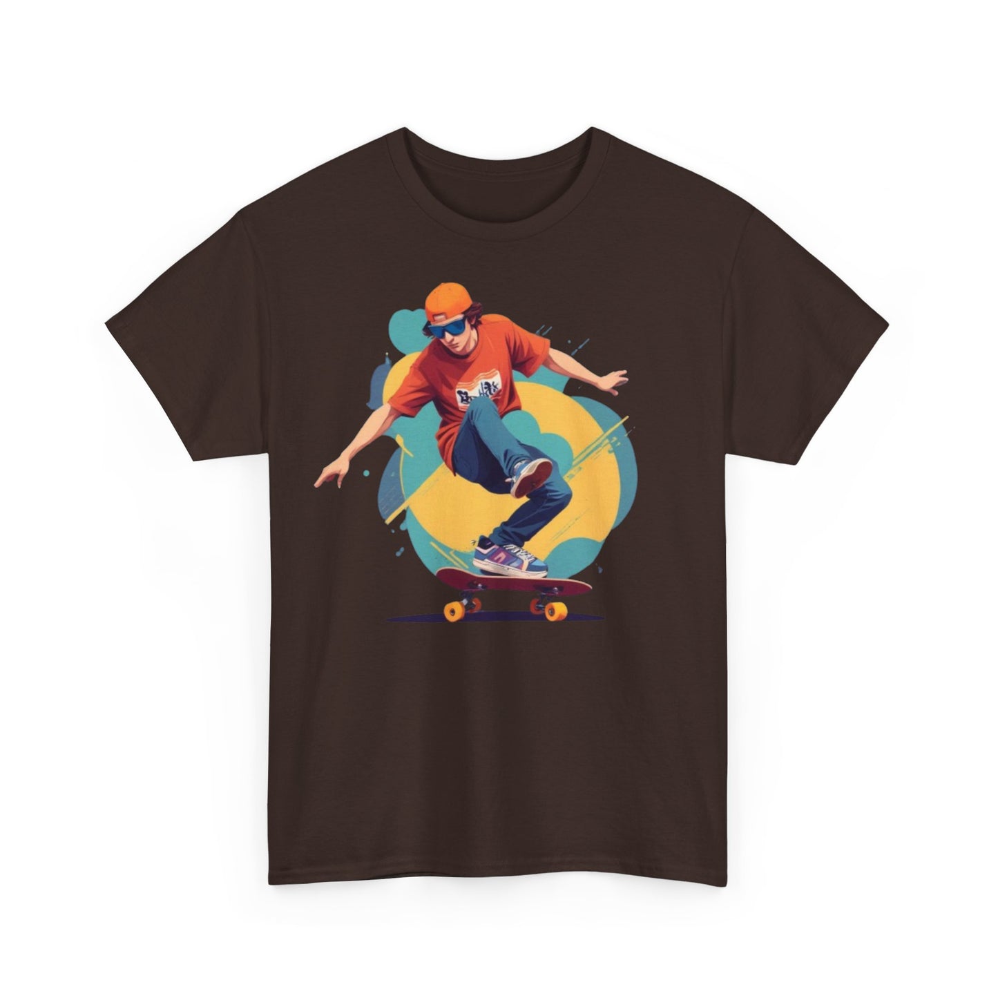 Skateboarder Unisex Heavy Cotton Tee