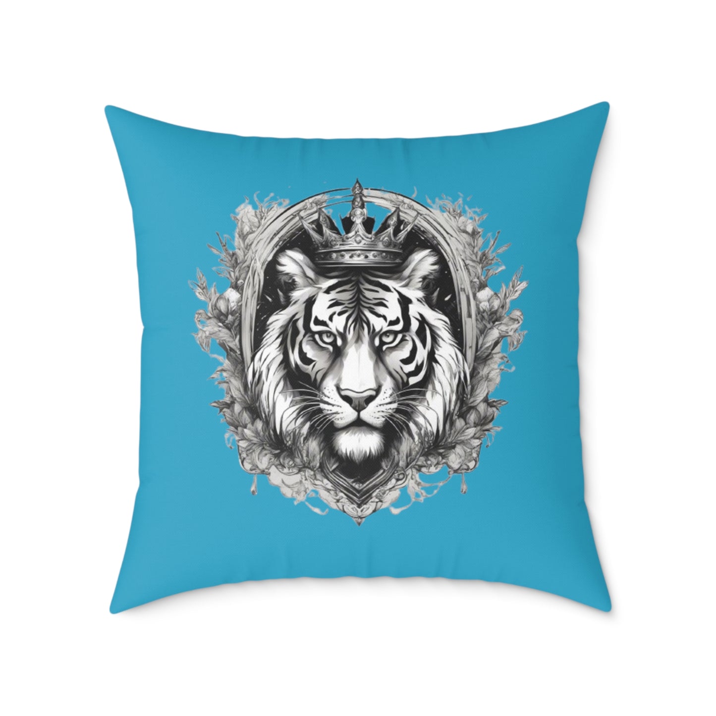 Tiger Square Poly Canvas Pillow