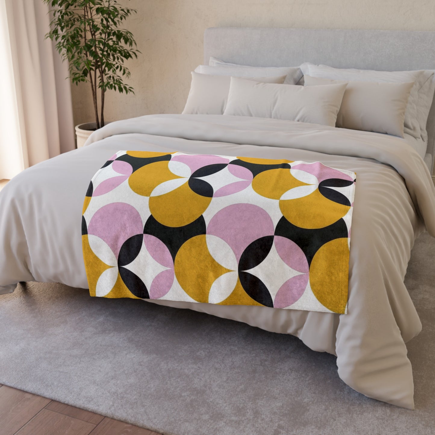 60s patterns Soft Polyester Blanket