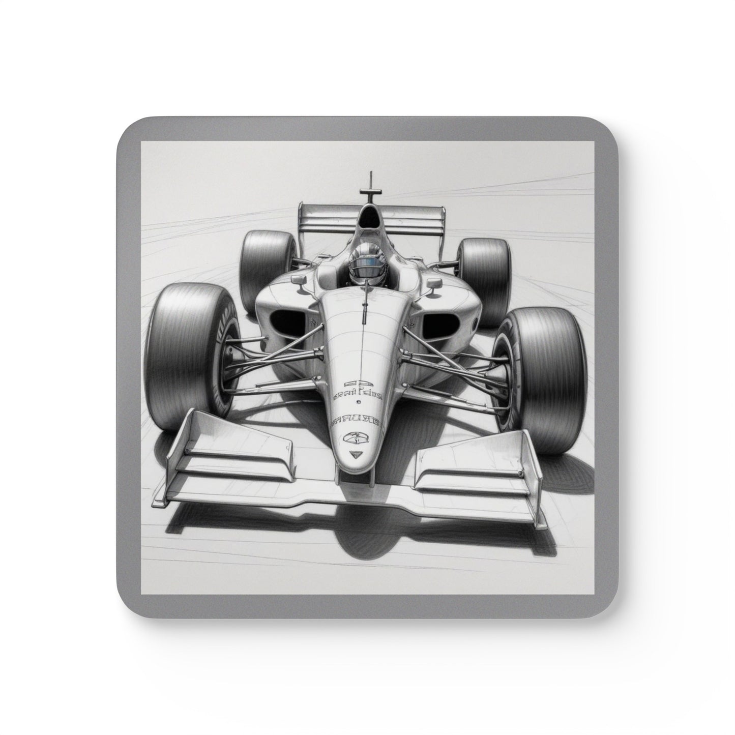 Racing Car Corkwood Coaster Set