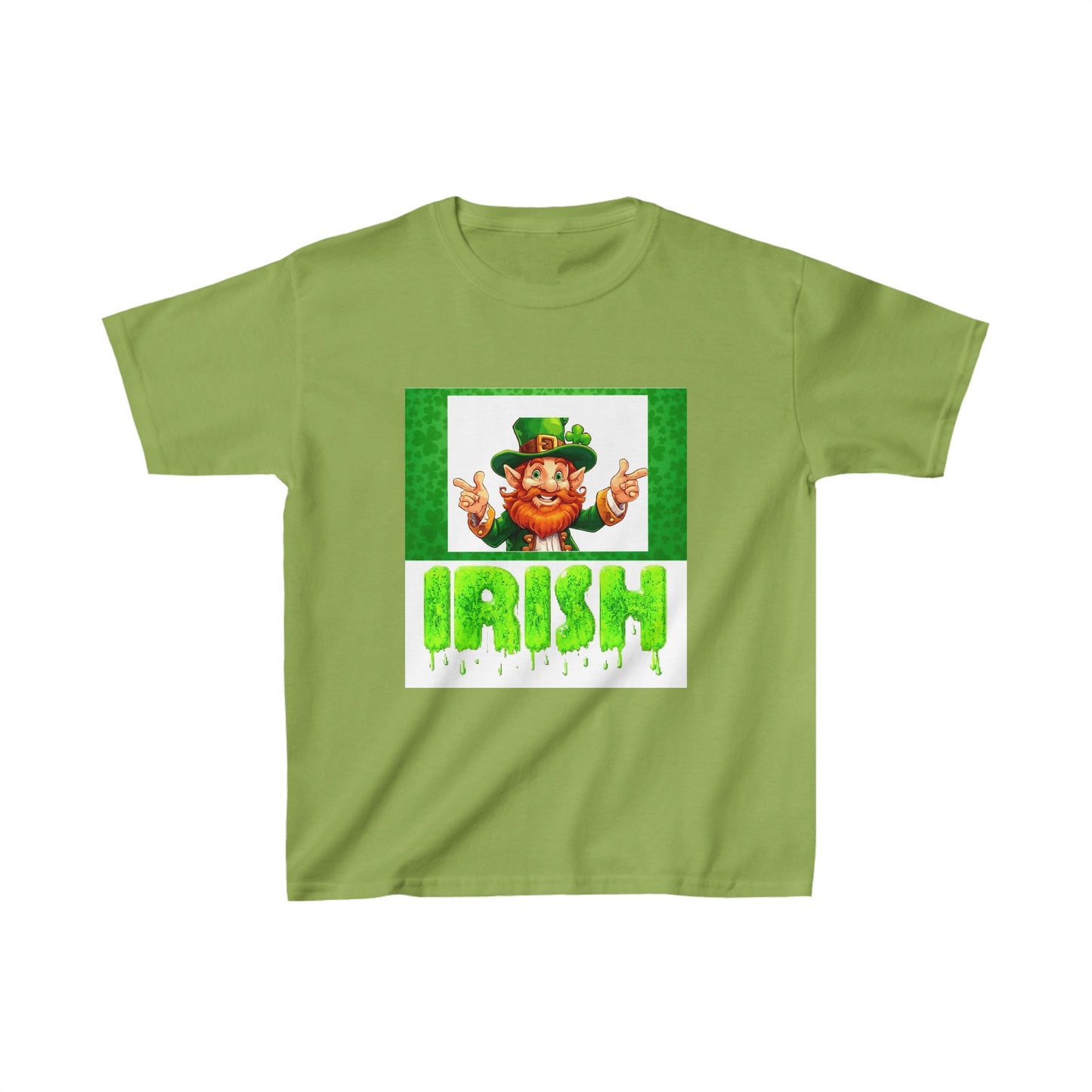 St patricks day cute clover print childrens tshirt unisex gift top