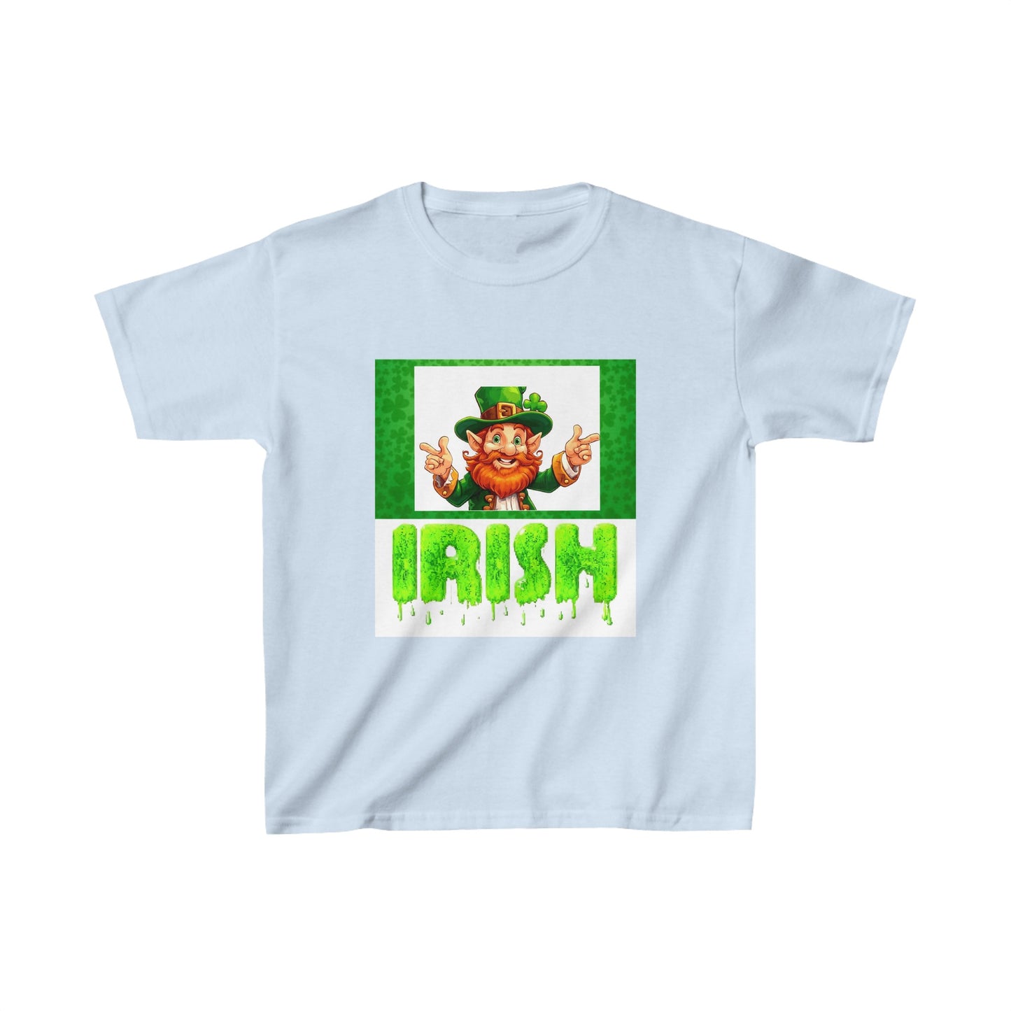 St patricks day cute clover print childrens tshirt unisex gift top
