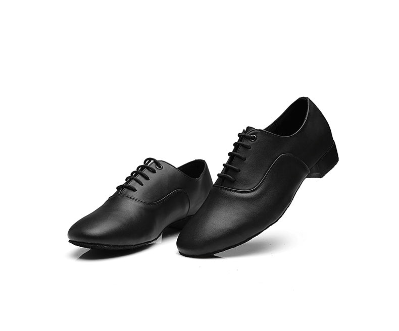 Men's Modern Dancing Shoes Leather Soft Bottom Men's Dance Shoe Latin