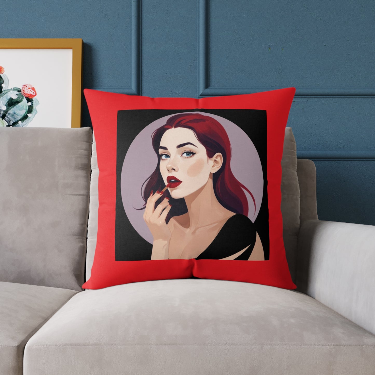 She Devil Square Poly Canvas Pillow