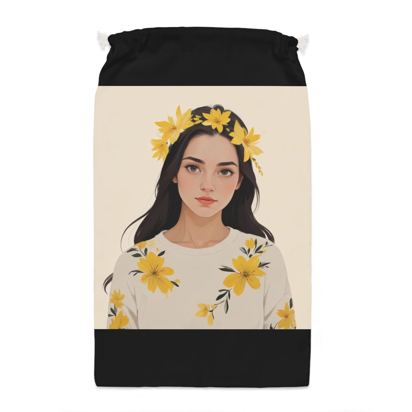 Yellow Flower Girl Style Sack