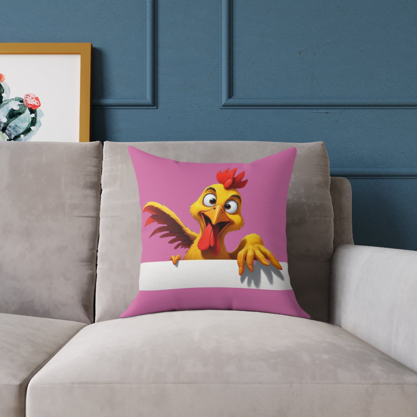 Squark Square Poly Canvas Pillow