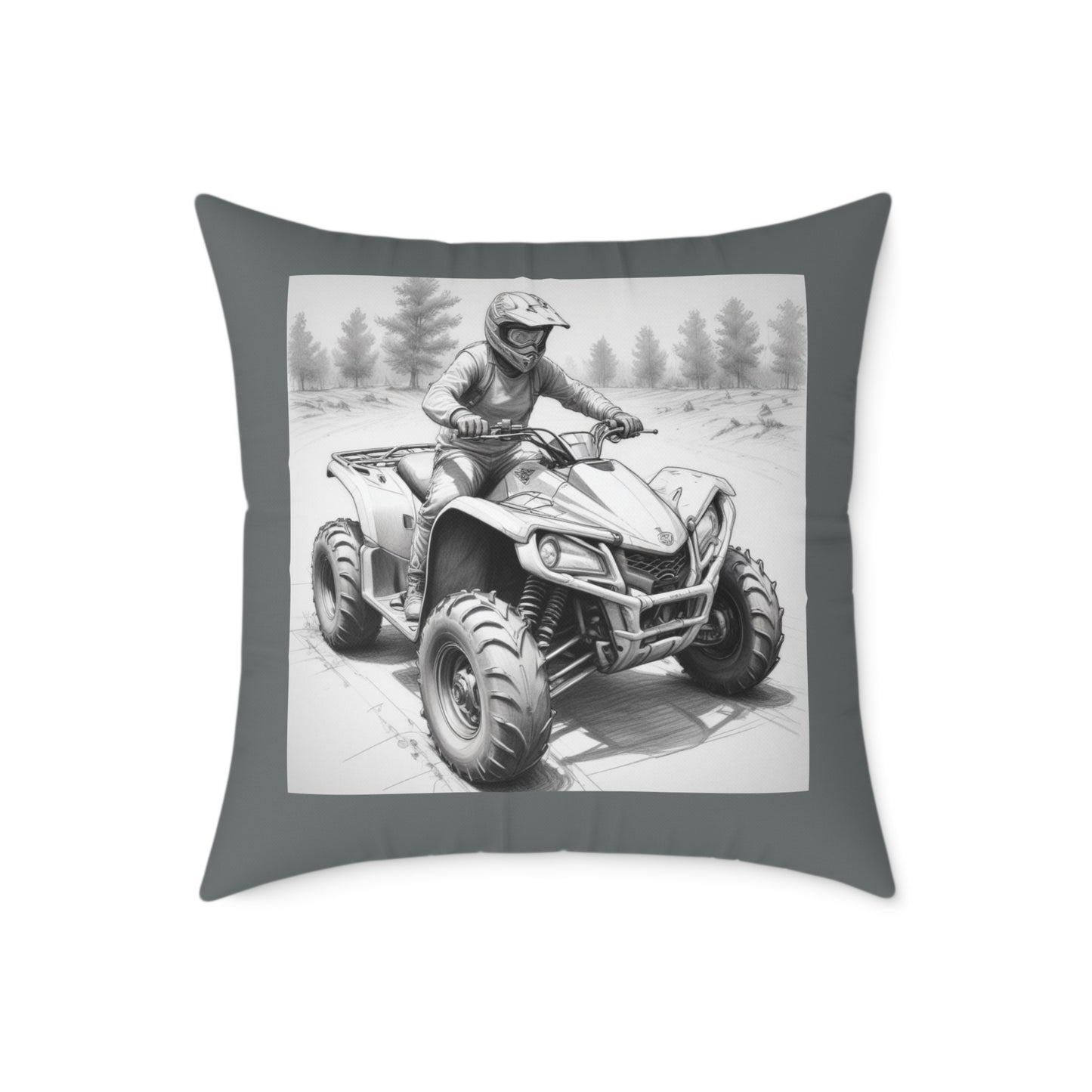 Quad Square Poly Canvas Pillow