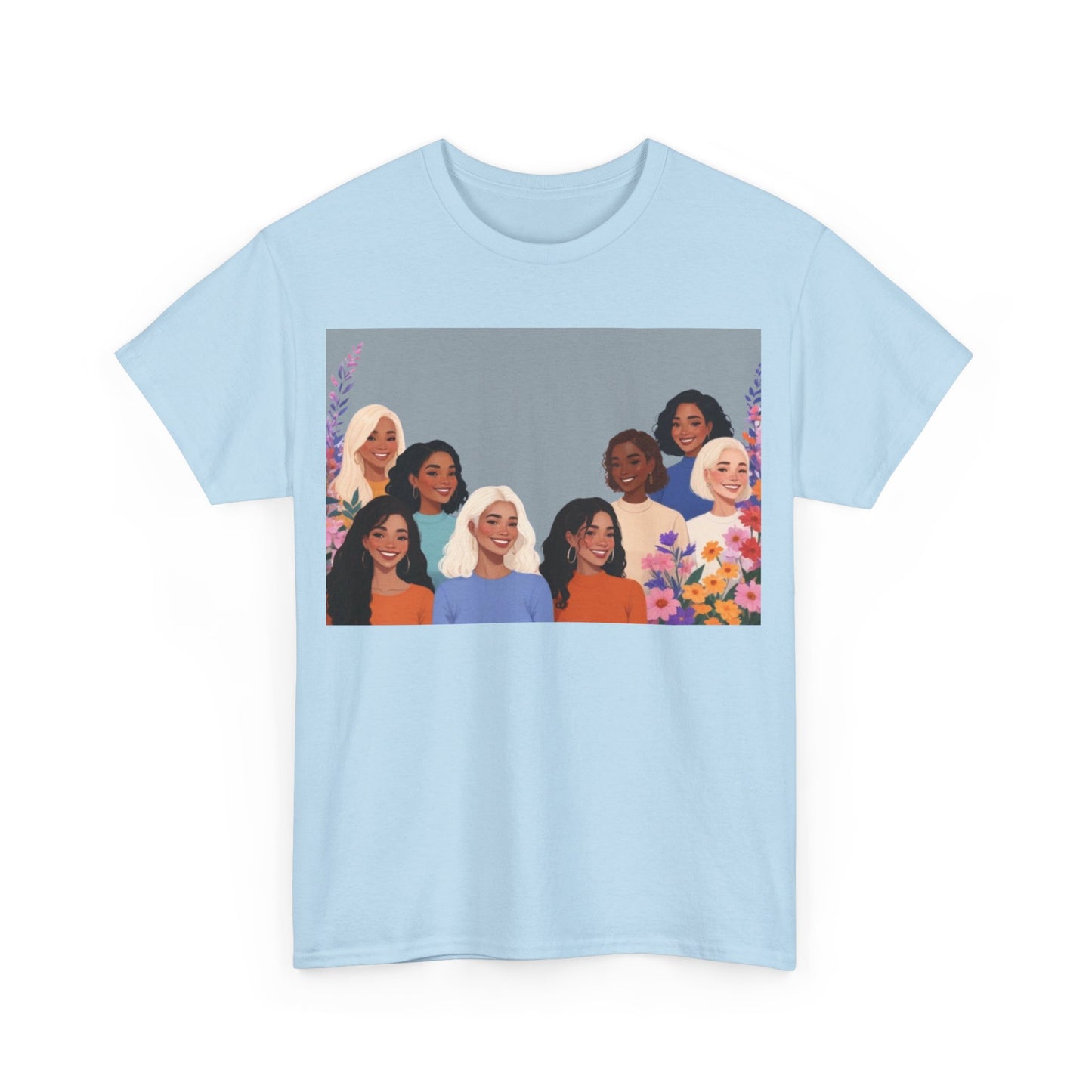 Among The Flowers Unisex Heavy Cotton Tee