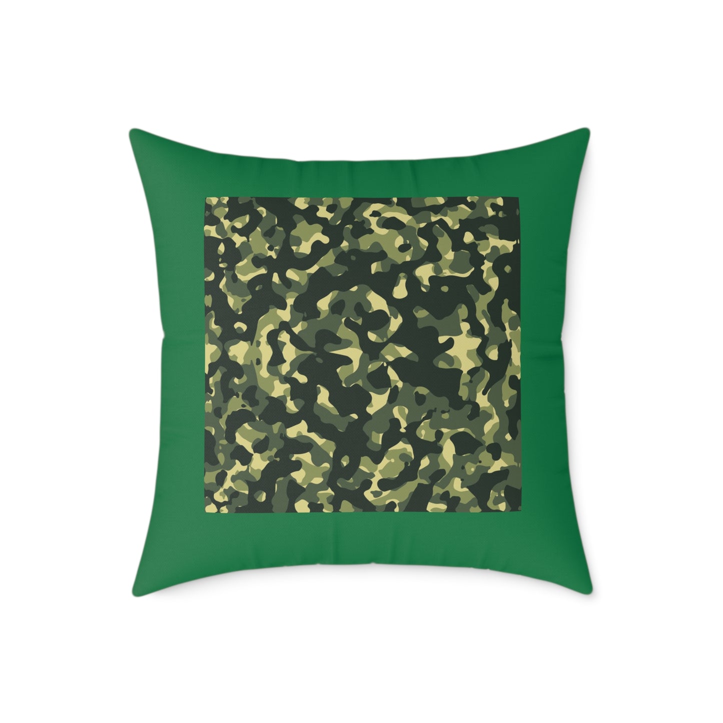 Army Square Poly Canvas Pillow
