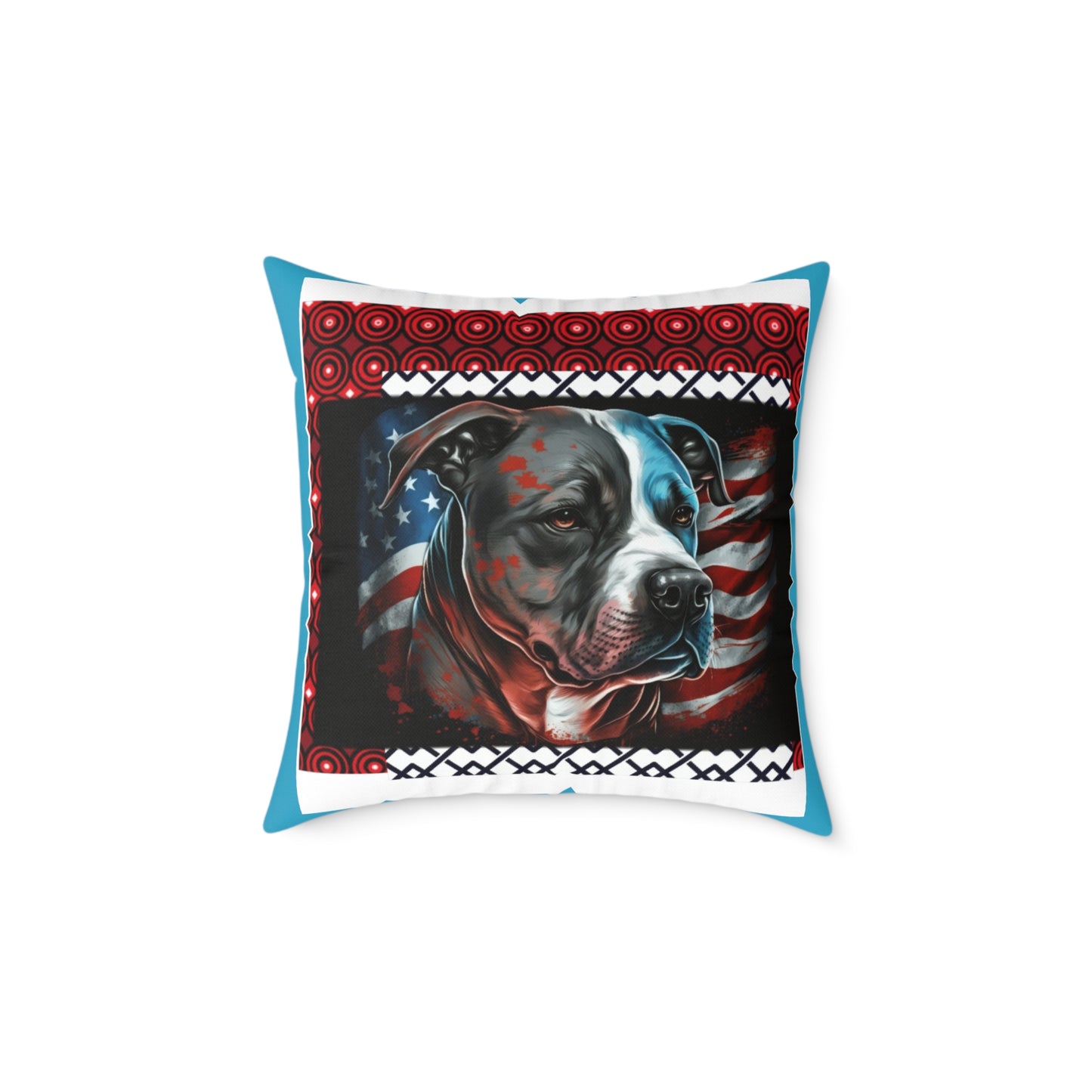 American terrier Square Poly Canvas Pillow