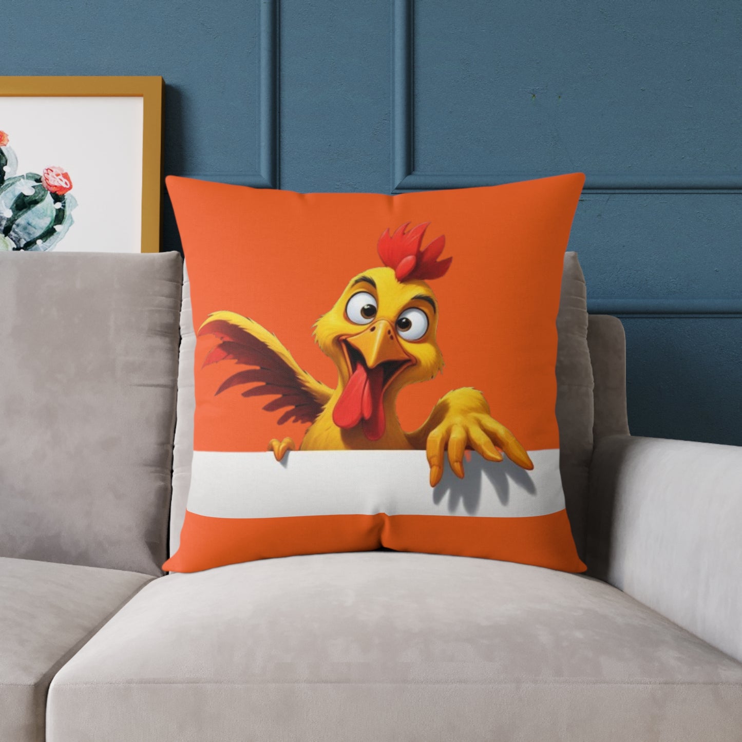Squark Square Poly Canvas Pillow
