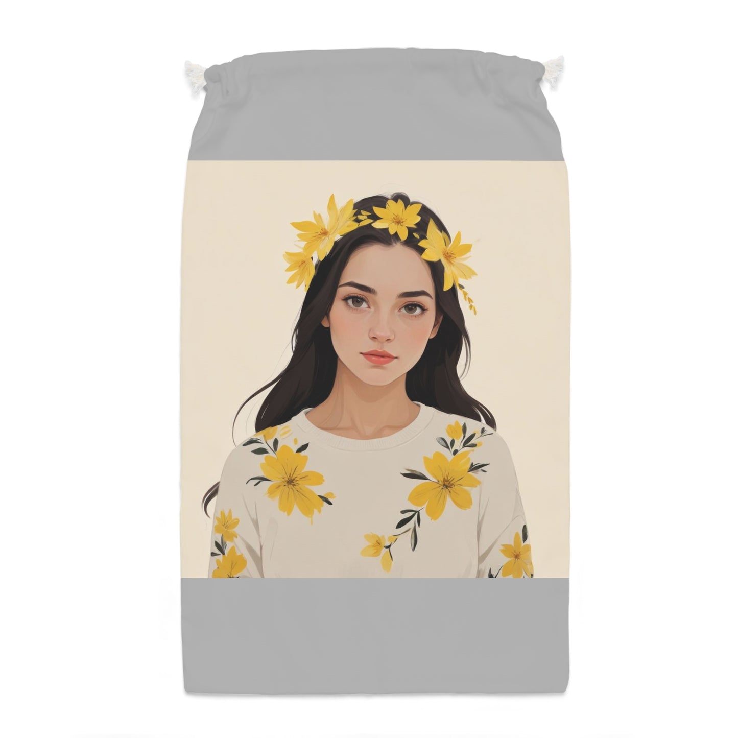 Yellow Flower Girl Style Sack