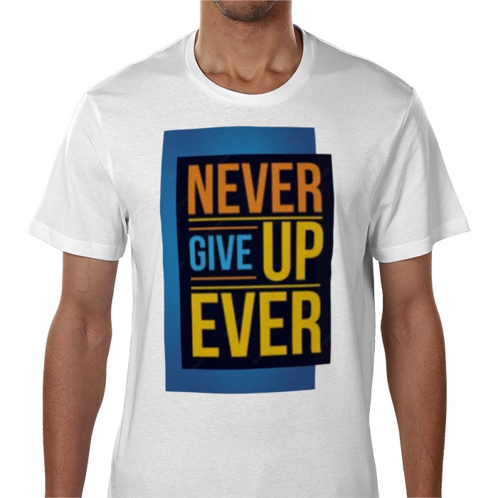 Stylish Men Hoodies Printed Shirt Never Give up