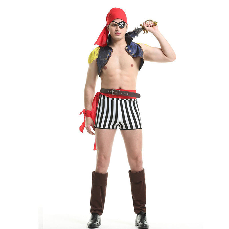 Halloween Adult Men's Swallowtail Performance Beast Magician Cos Nightclub Performance Costume