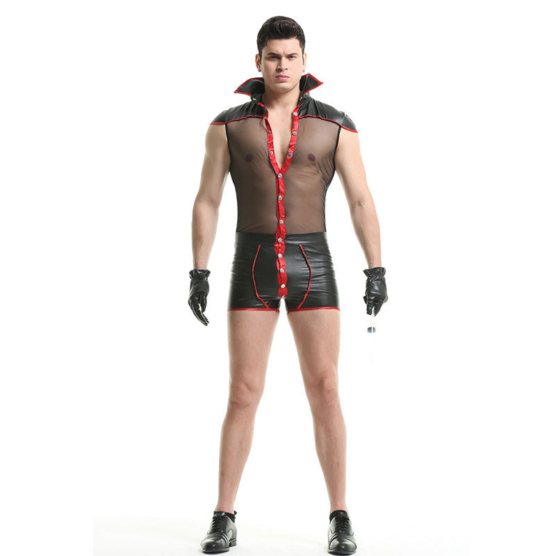 Halloween Adult Men's Swallowtail Performance Beast Magician Cos Nightclub Performance Costume
