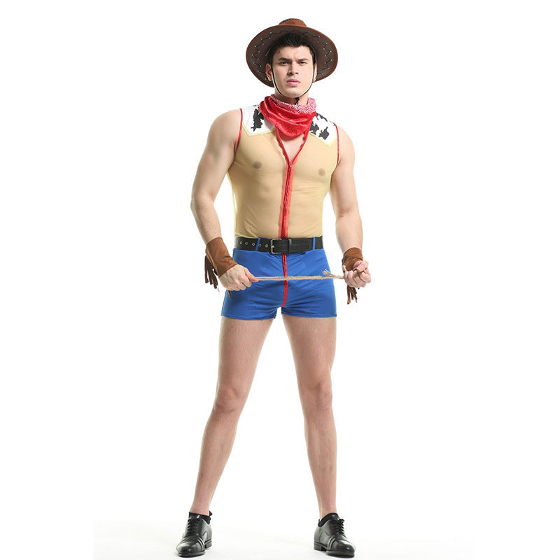 Halloween Adult Men's Swallowtail Performance Beast Magician Cos Nightclub Performance Costume