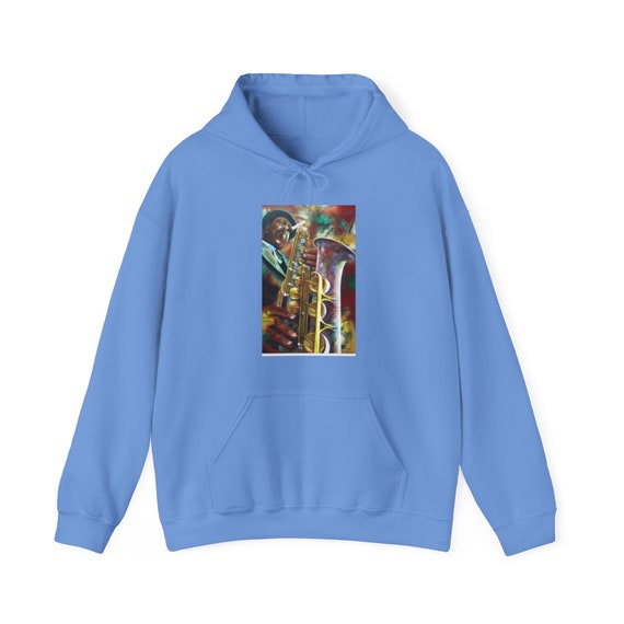 Black jazz Art Music Sweatshirt hooded shirt Fathers day gift own it shirt pullover gift 911 help yourself shirt grandma grandad Inactive