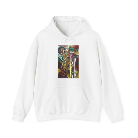 Black jazz Art Music Sweatshirt hooded shirt Fathers day gift own it shirt pullover gift 911 help yourself shirt grandma grandad Inactive