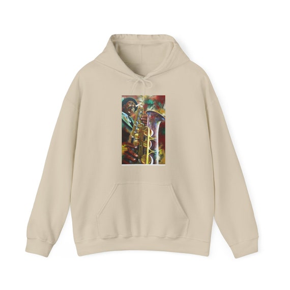 Black jazz Art Music Sweatshirt hooded shirt Fathers day gift own it shirt pullover gift 911 help yourself shirt grandma grandad Inactive
