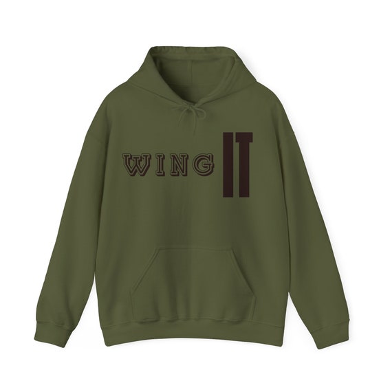 Positional say ing ,wing it , hooded sweatshirt, women’s gift ,gifted teen ,Mother’s Day ,birthday grandma , gift ed for him ,Father’s Day
