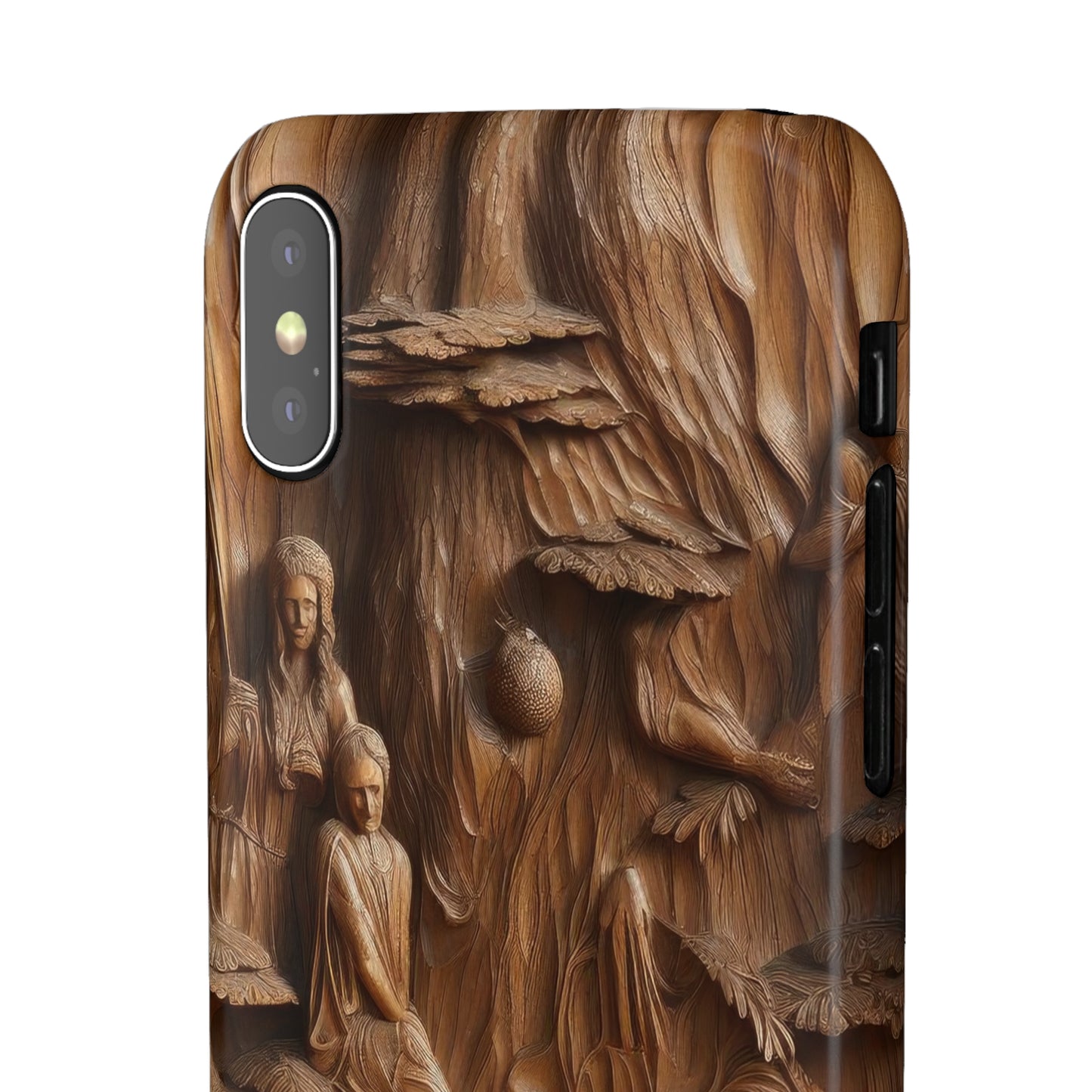 Biblical , Spiritual Carved Wood Phone cover Snap Cases .