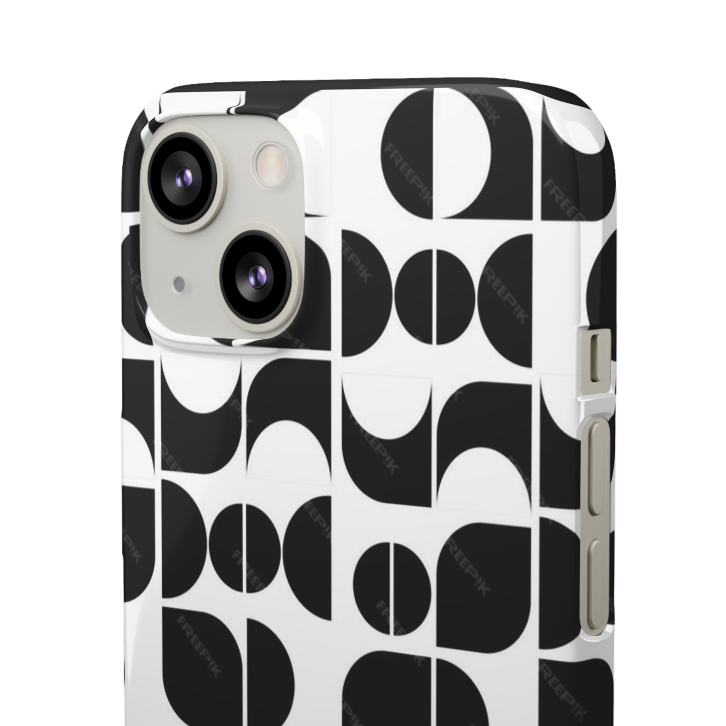Black And White Pattern Pattern Snap Cases
