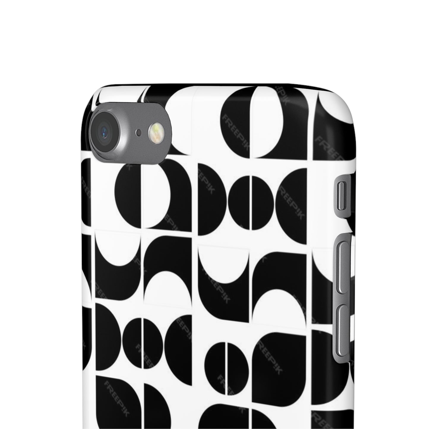 Black And White Pattern Pattern Snap Cases