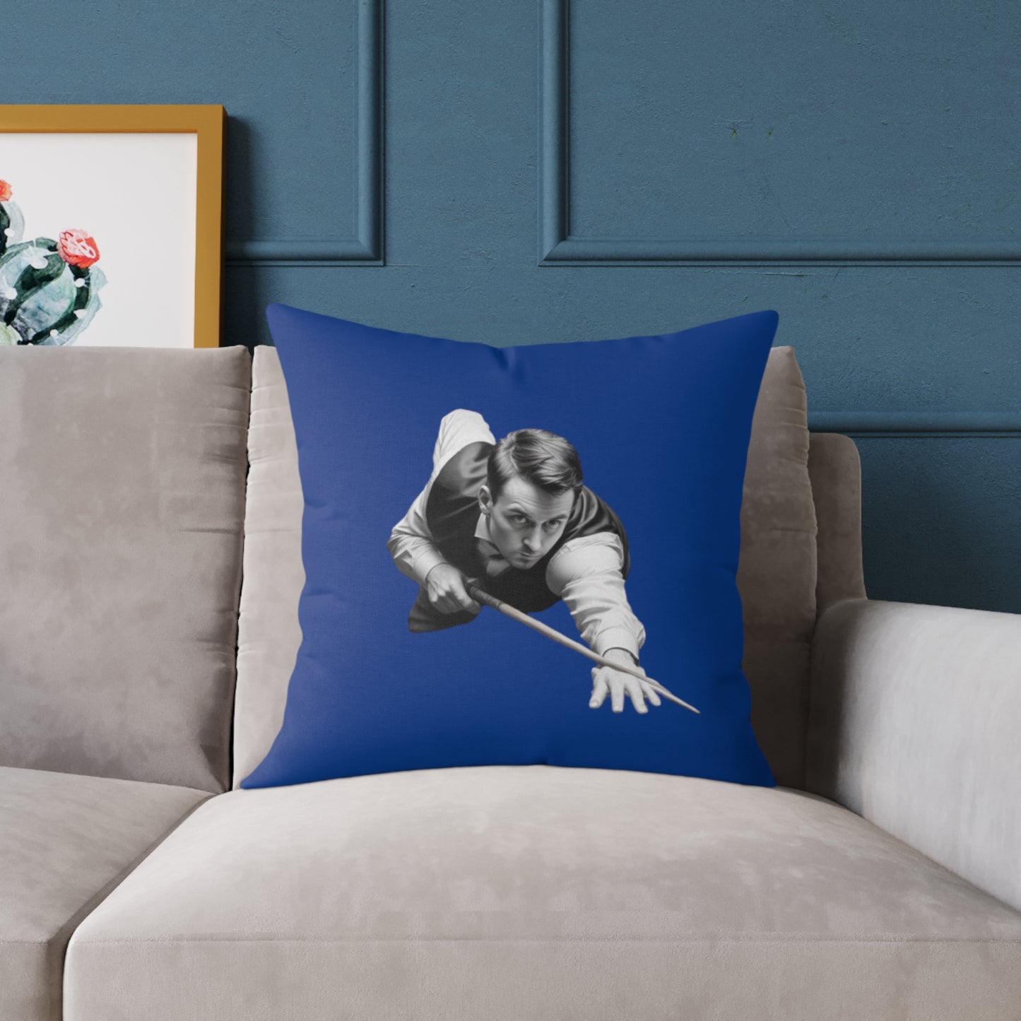 Snooker Square Poly Canvas Pillow