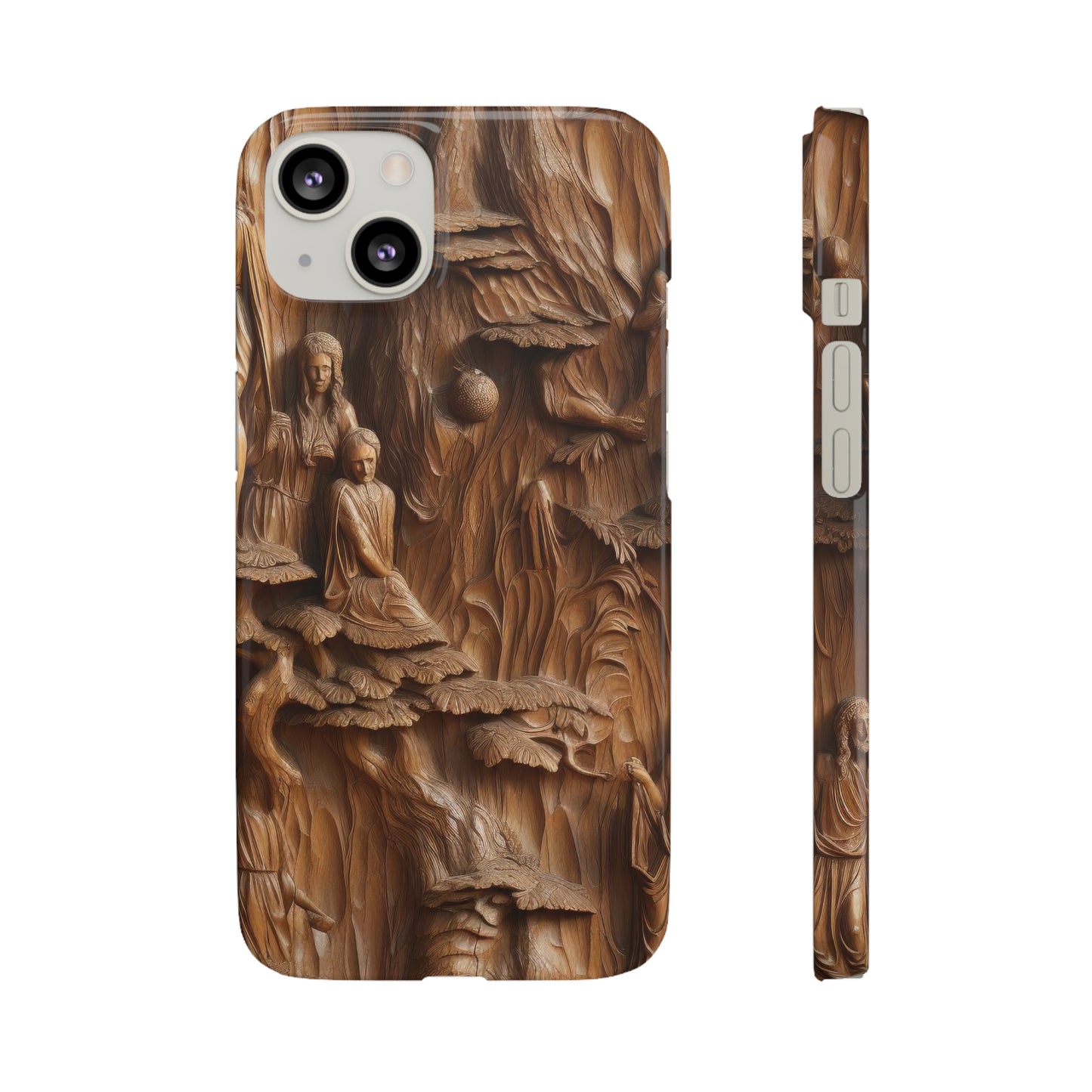 Biblical , Spiritual Carved Wood Phone cover Snap Cases .