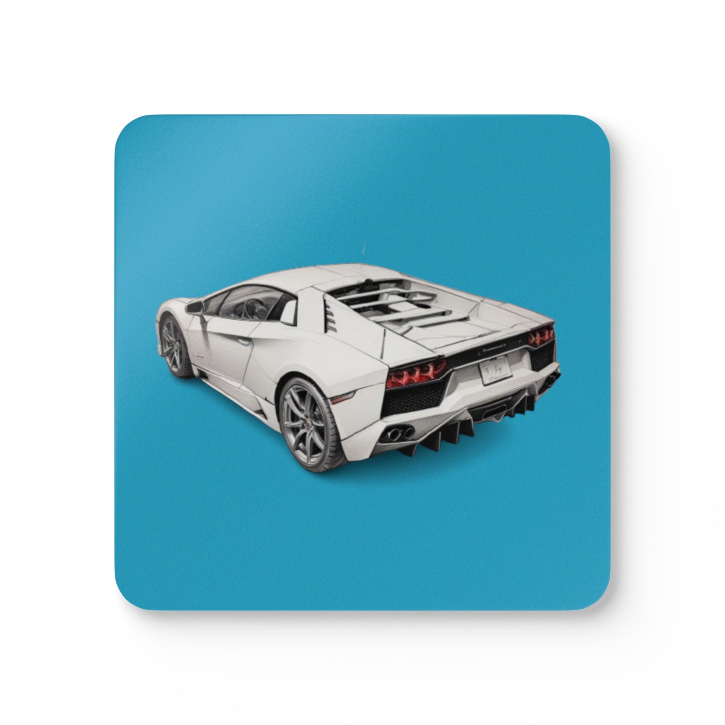 Lamborghini Corkwood Coaster Set