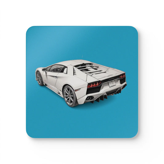 Lamborghini Corkwood Coaster Set