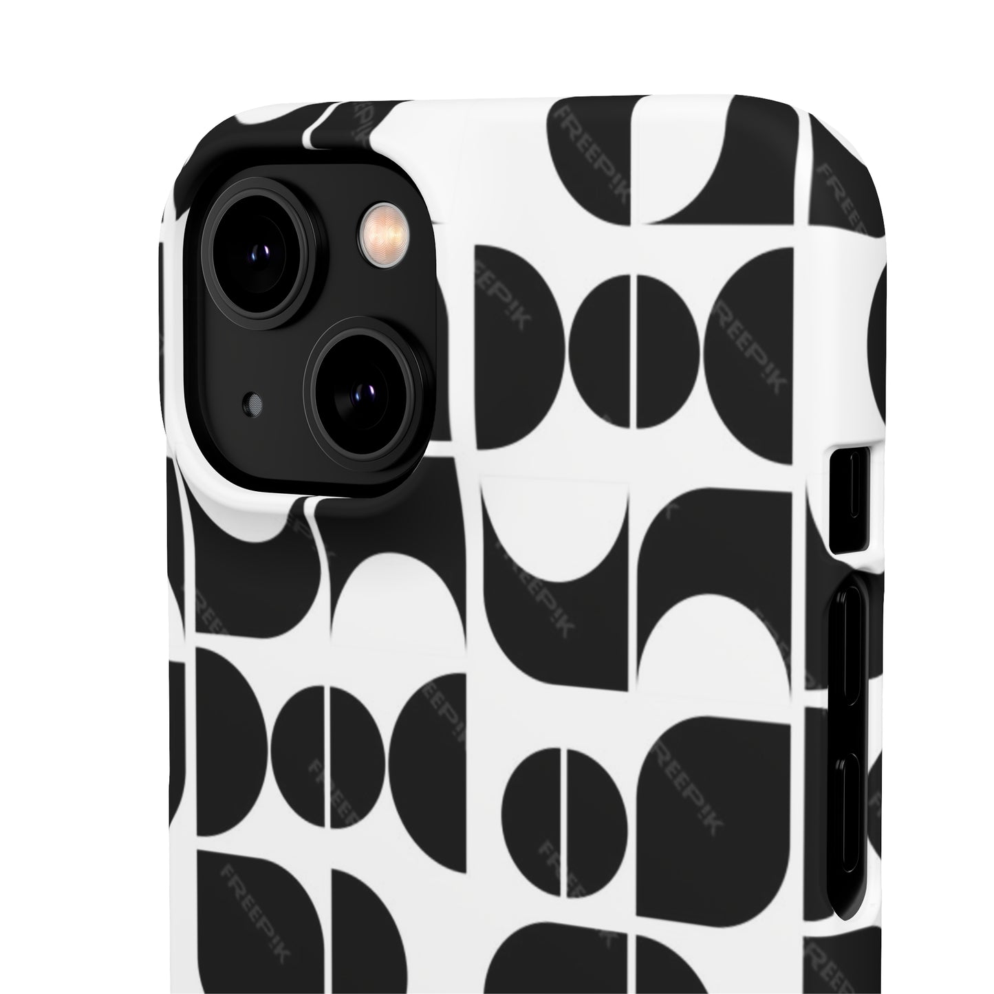 Black And White Pattern Pattern Snap Cases