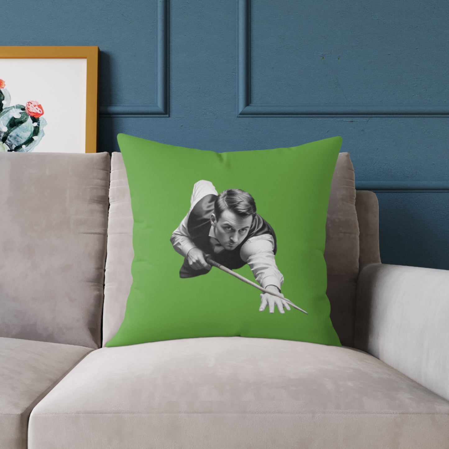 Snooker Square Poly Canvas Pillow