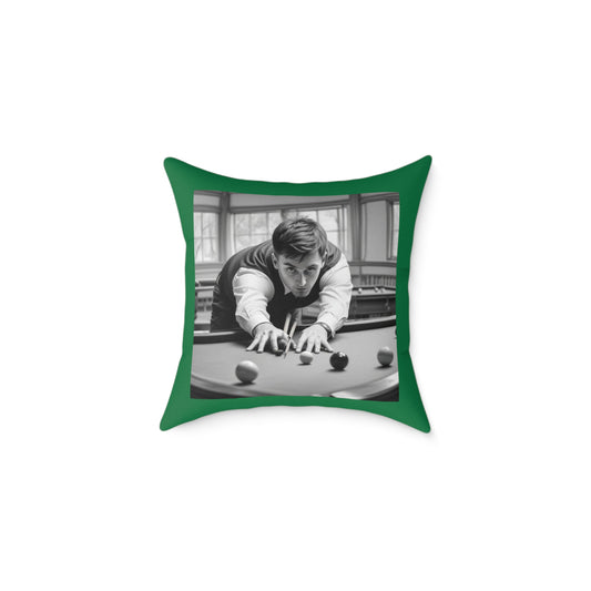Snooker Square Poly Canvas Pillow