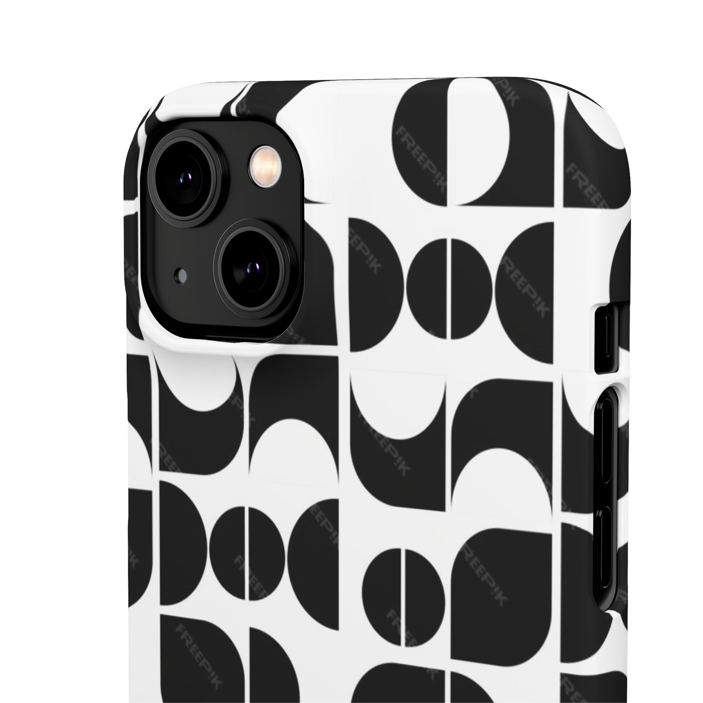 Black And White Pattern Pattern Snap Cases