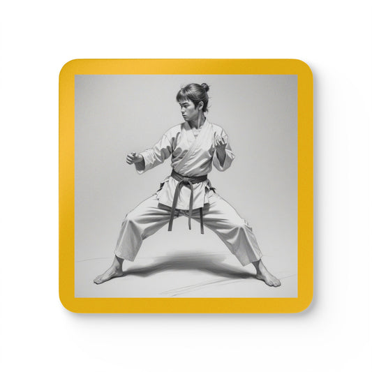 Martial Arts Corkwood Coaster Set