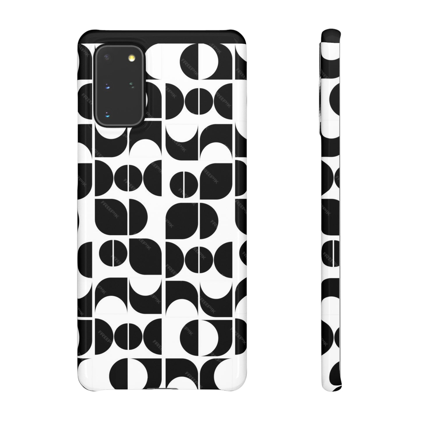 Black And White Pattern Pattern Snap Cases