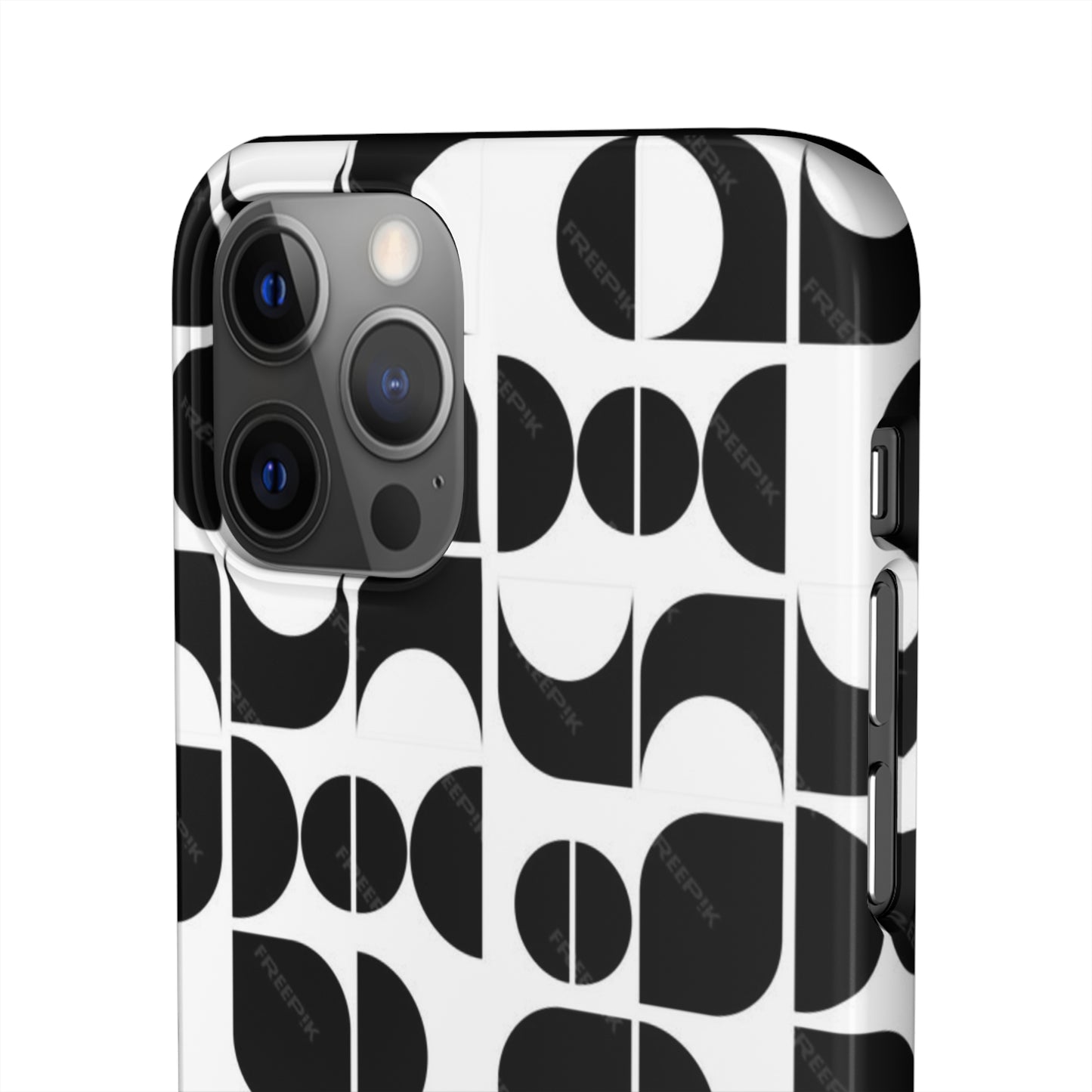 Black And White Pattern Pattern Snap Cases