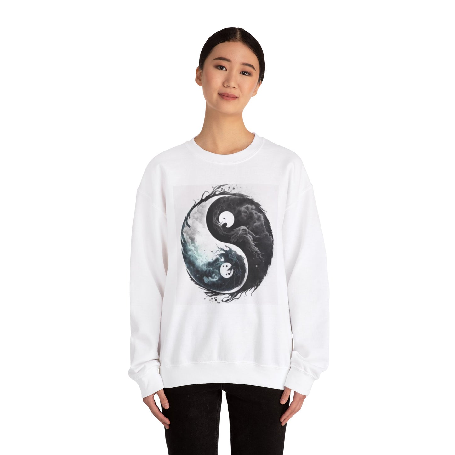 Ying Yang Unisex Heavy Blend™ Crewneck Sweatshirt