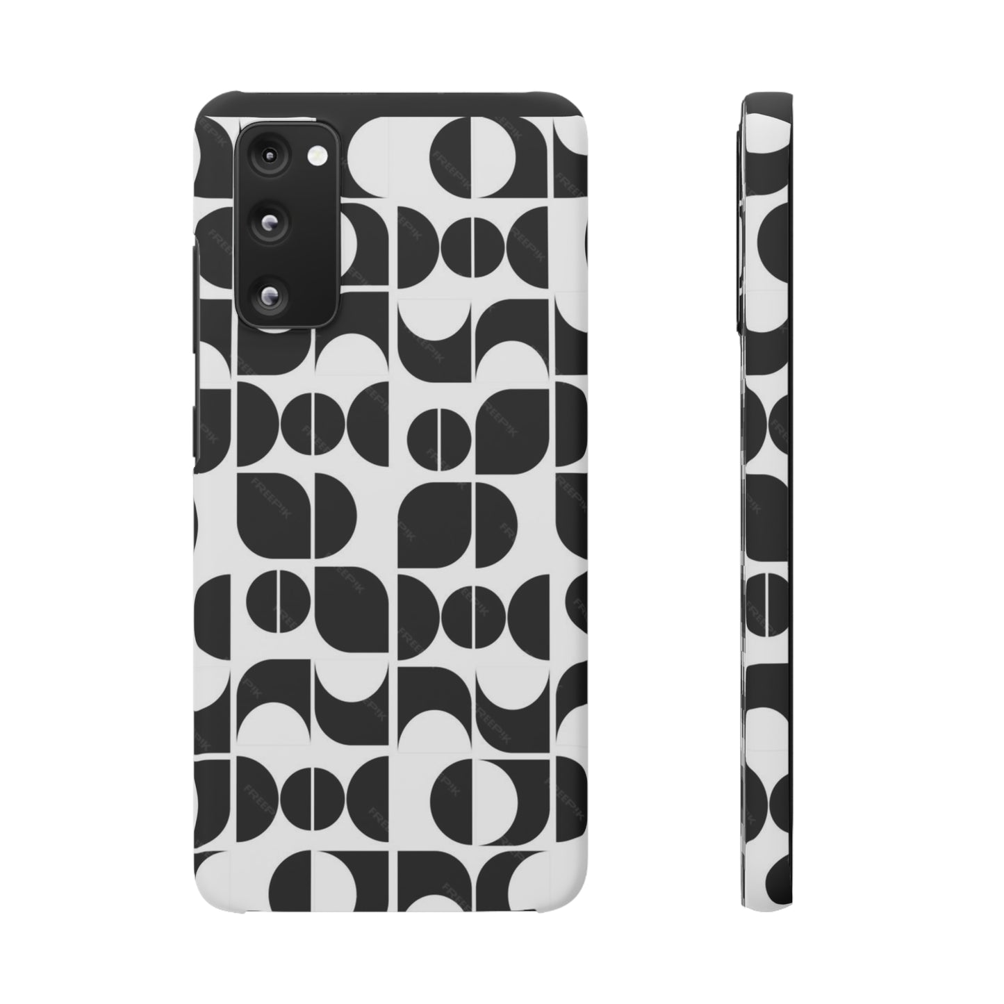 Black And White Pattern Pattern Snap Cases