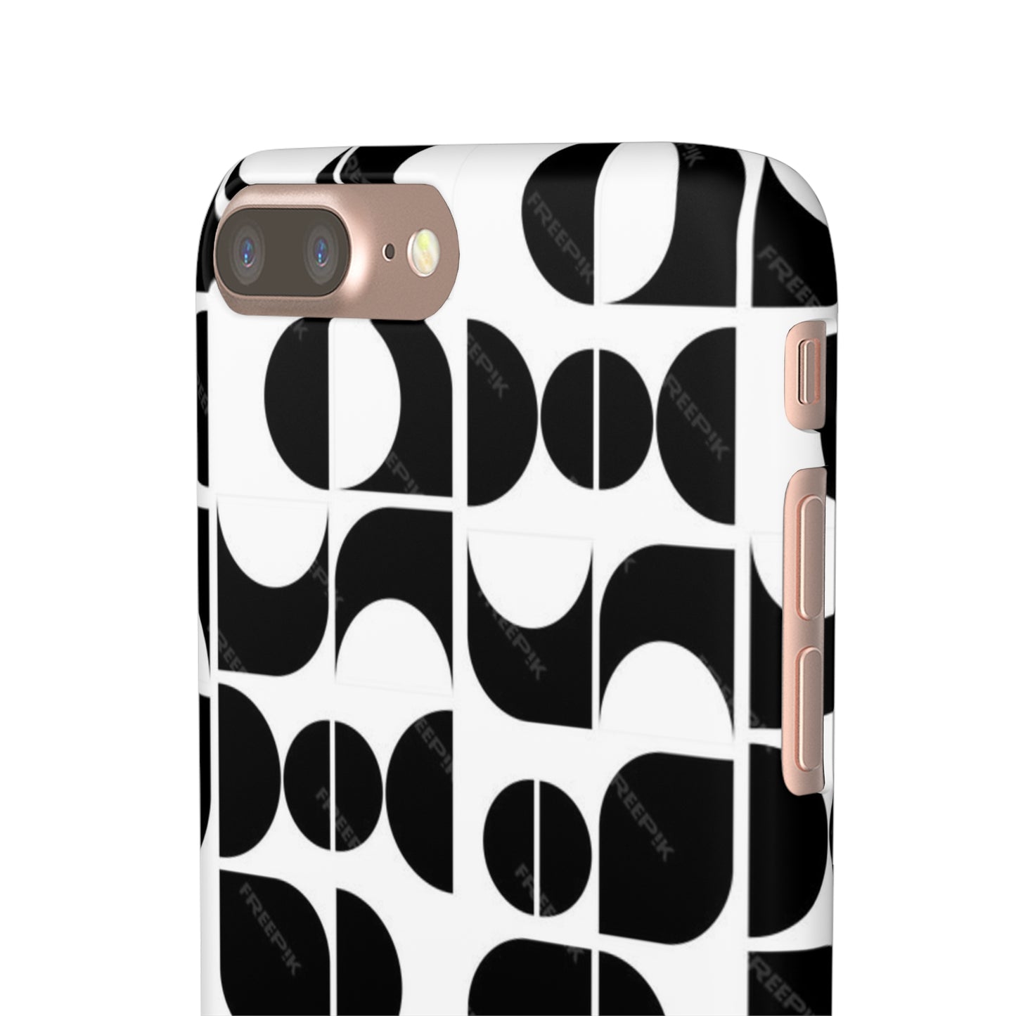 Black And White Pattern Pattern Snap Cases