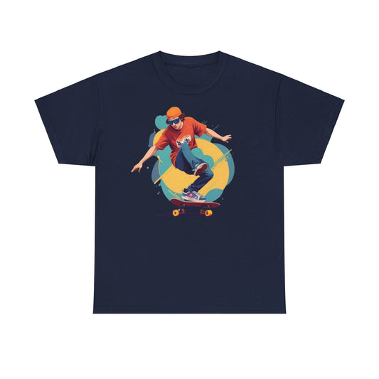 Skateboarder Unisex Heavy Cotton Tee