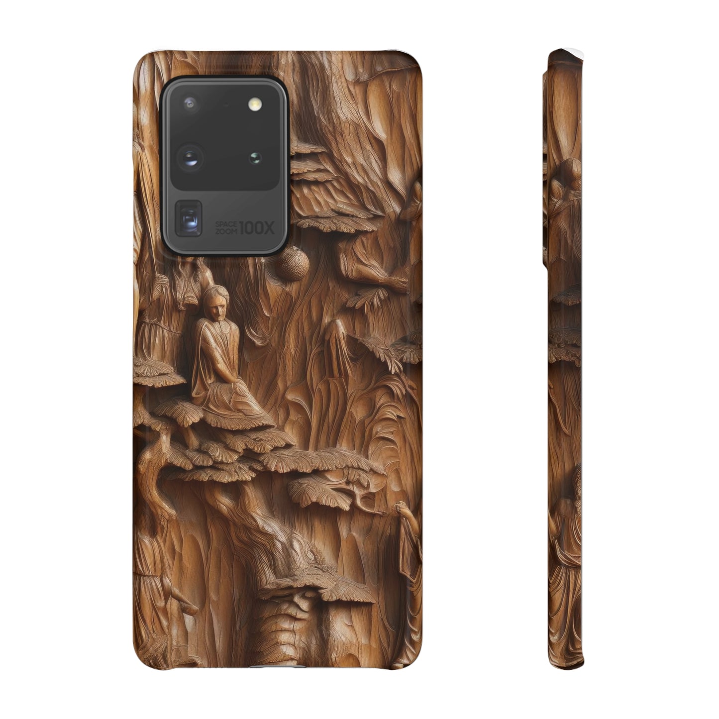 Biblical , Spiritual Carved Wood Phone cover Snap Cases .