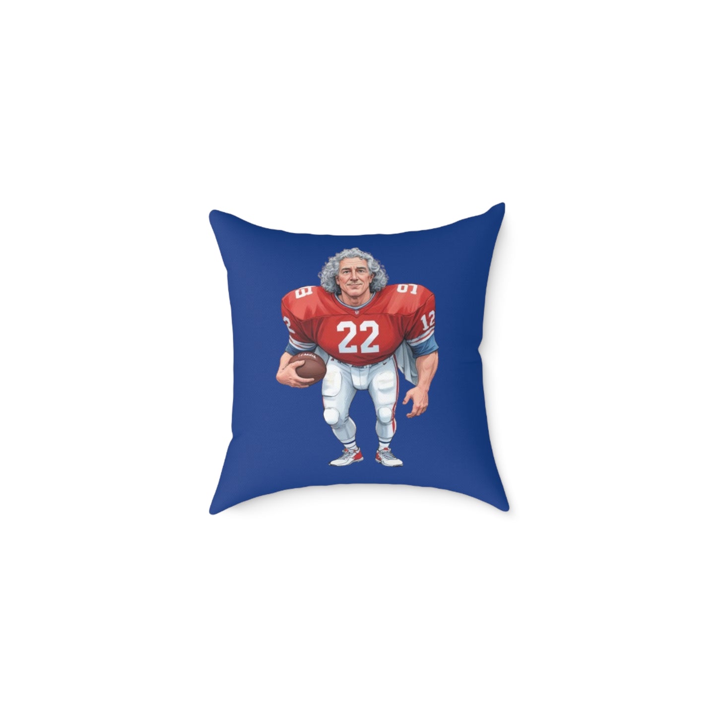 American Football Square Poly Canvas Pillow