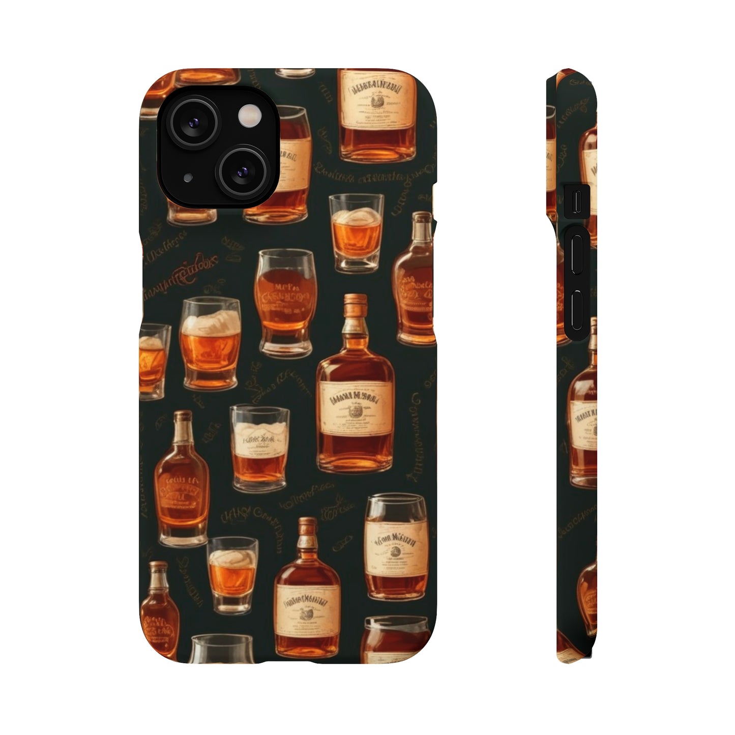 Whiskey Pattern Snap Cases