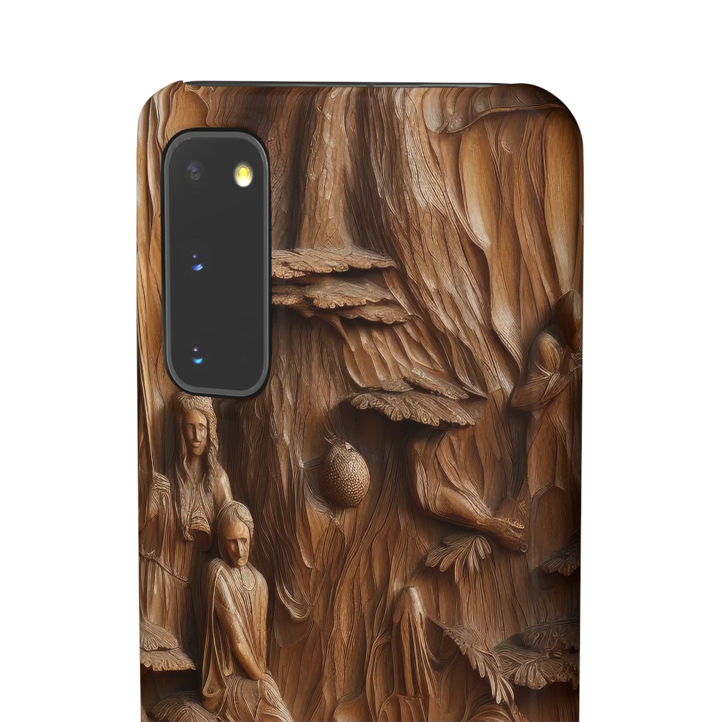 Biblical , Spiritual Carved Wood Phone cover Snap Cases .