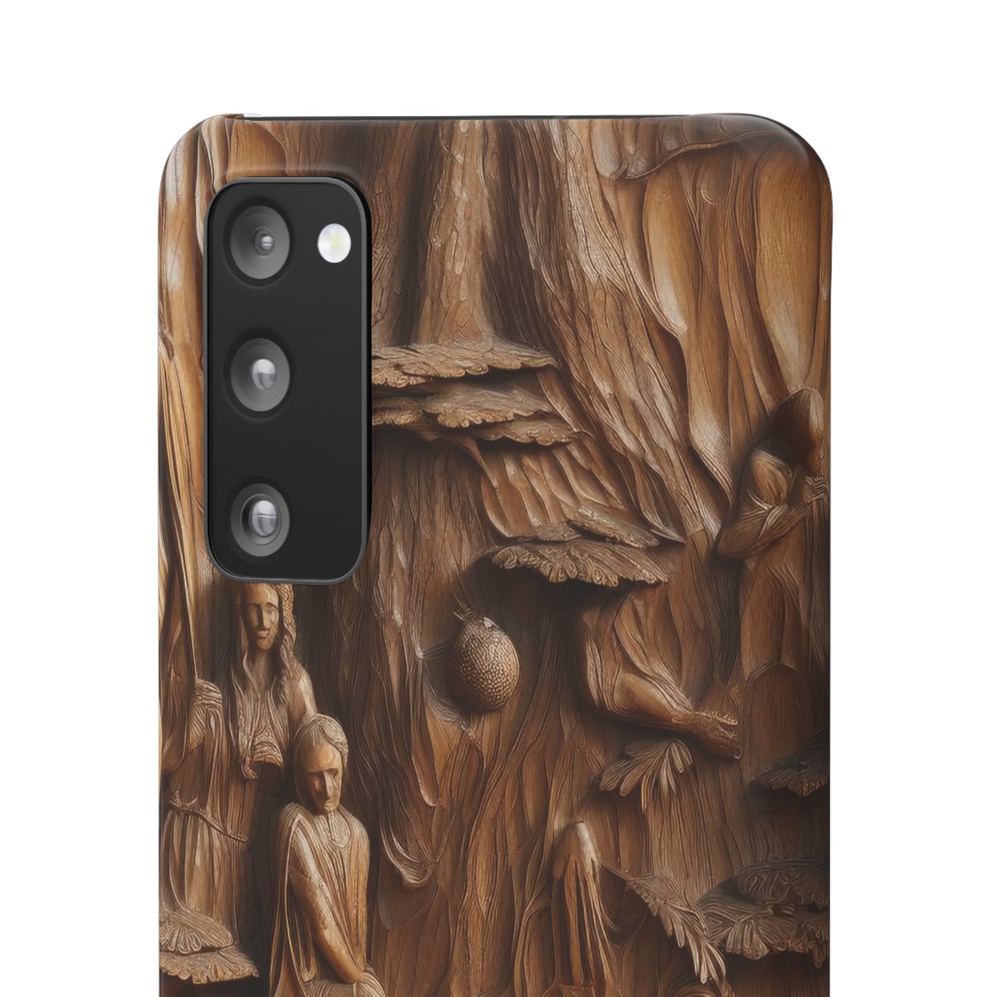 Biblical , Spiritual Carved Wood Phone cover Snap Cases .